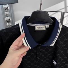 Polo Big size Royal Sailor Monogram Màu Đen