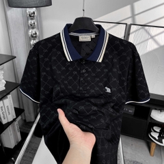 Polo Big size Royal Sailor Monogram Màu Đen