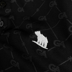 Polo Big size Royal Sailor Monogram Màu Đen