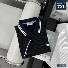 Polo Big size Royal Sailor Monogram Màu Đen