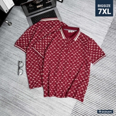 Polo BigSize Royal Sailor Monogram Màu Đỏ đô