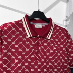 Polo BigSize Royal Sailor Monogram Màu Đỏ đô