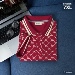 Polo BigSize Royal Sailor Monogram Màu Đỏ đô
