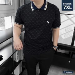 Polo Big size Royal Sailor Monogram Màu Đen