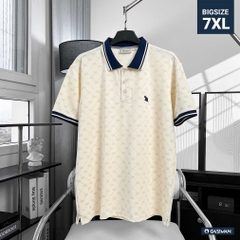 Polo Big size Royal Sailor Monogram Màu Kem