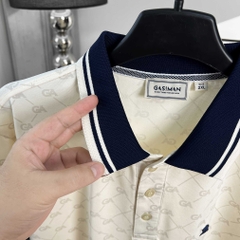 Polo Big size Royal Sailor Monogram Màu Kem