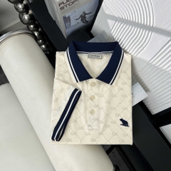 Polo Big size Royal Sailor Monogram Màu Kem