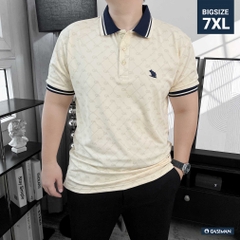 Polo Big size Royal Sailor Monogram Màu Kem
