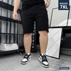 Quần ngắn Jean Big size Trơn basic Màu Đen