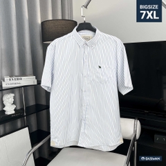 Áo Sơ Mi Tay Ngắn Big size Kẻ Sọc Mắt Lưới