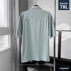 Áo Sơ mi Big size Flex Co giãn 4 chiều màu Xanh ngọc