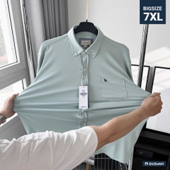Áo Sơ mi Big size Flex Co giãn 4 chiều màu Xanh ngọc