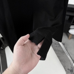 Áo Thun Tay dài Bigsize Phối tay Màu Đen