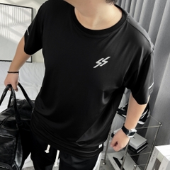 Áo Thun Thể thao Bigsize Logo Phản quang Màu Đen