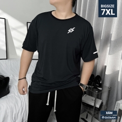 Áo Thun Thể thao Bigsize Logo Phản quang Màu Xám
