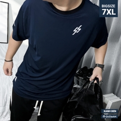 Áo Thun Thể thao Bigsize Logo Phản quang Màu Xanh đen