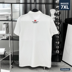 Áo Polo Bigsize Thêu I Love VietNam Màu Trắng