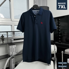 Áo Polo Bigsize Thêu con Gấu Màu Xanh đen