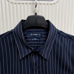 Áo Sơ Mi Bigsize Oxford Kẻ sọc Xanh Đen