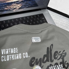 Áo thun Gasi Xám xi măng Xe và núi