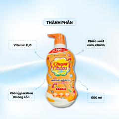 Sữa Tắm Chupa chups Hương Cam 550ml - Màu Cam