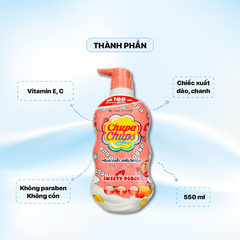Sữa Tắm Chupa chups Hương Đào 550ml - Màu Hồng Đào