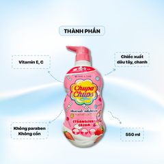 Sữa Tắm Chupa chups Hương Dâu 550ml - Màu Hồng
