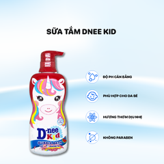 Sữa tắm Dnee Kids 400ml - Đỏ - Unicorn