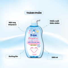 Sữa tắm Dnee Kids Organic 380ml - Xanh dương - Always Happy