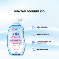 Sữa tắm Dnee Kids Organic 380ml - Xanh dương - Always Happy