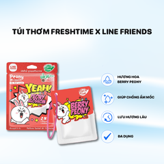 Túi Thơm Fresh Time x Line Friends 9g mùi Berry Peony