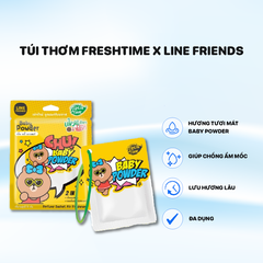 Túi Thơm Fresh Time x Line Friends 9g mùi Baby Power
