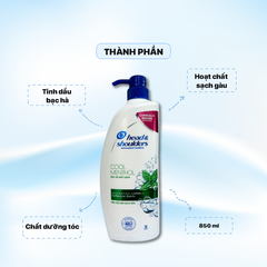 Dầu gội Head & Shoulder 850 ml - Bạc Hà
