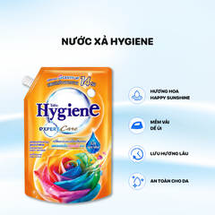 Nước xả Hygiene Expert Care túi 1100ml - Màu cam - Happy Sunshine