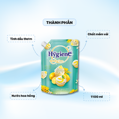 Nước xả Hygiene Expert Care túi 1100ml Hương Spring Cupcake - Màu xanh ngọc