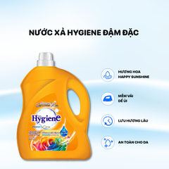 Nước xả Hygiene can đậm đặc 3300ml - Màu cam - Happy Sunshine