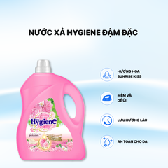 Nước xả Hygiene can đậm đặc 3300ml - Màu Hồng - Sunrise Kiss