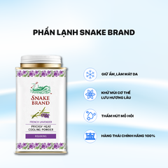 Phấn lạnh Snake Brand Prickly Heat Cooling Powder 140g - Màu Tím Lavender