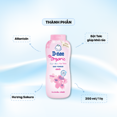 Phấn Dnee Organic 350g - Màu Hồng - Sakura