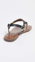 Sandal nữ Sam Edelman Women's Greta Flat Sandal Color Black - Giày xuất Mỹ