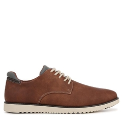 Giày nam da thật Dr. Scholl's Shoes Men's Sync Oxford Color Dark Tan Faux Leather- Giày nam xuất khẩu Mỹ, Eu