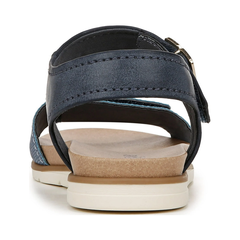 Sandal nữ Dr. Scholl's Womens Nicely Sun Flat Sandal Oxide Blue - Giày xuất dư Mỹ