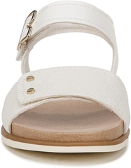 Sandal nữ quai dán Dr. Scholl's Sandales plates Nicely Sun pour femme màu trắng - Giày xuất dư Mỹ