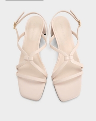 Sandals nữ C&k cao gót Strappy Block-Heel - Giày da xuất dư sang Mỹ, Âu