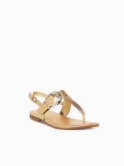 Sandal nữ Naturalizer women Taylor Slingbacks Dark Gold Faux Leather - Giày nữ xuất dư Âu, Mỹ