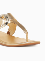 Sandal nữ Naturalizer women Taylor Slingbacks Dark Gold Faux Leather - Giày nữ xuất dư Âu, Mỹ