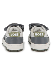 👟 Giày Trẻ Em BOSS Kidswear TODDLER TRAINERS - Dark Grey | Hàng Xuất Dư Chính Hãng, Giá Cực Sốc