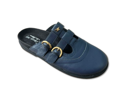 Giày nam da thật CIRCUS NY BY SAM EDELMAN  claudia leather mule - blue - Giày nam xuất khẩu Mỹ, Eu