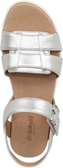 Sandal nữ Dr. Scholl's Shoes Women's Sheena Wedge Sandal Color Metallic Silver - Giày xuất dư Mỹ