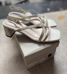 Sandals nữ C&k cao gót Strappy Block-Heel - Giày da xuất dư sang Mỹ, Âu